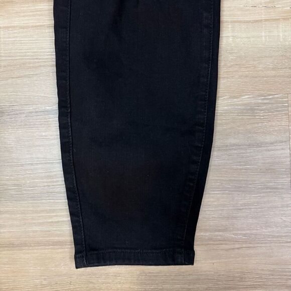 Torrid Womens 22 Short Bombshell Skinny Jeans Black Distressed Denim Punk Grunge - Picture 3 of 6